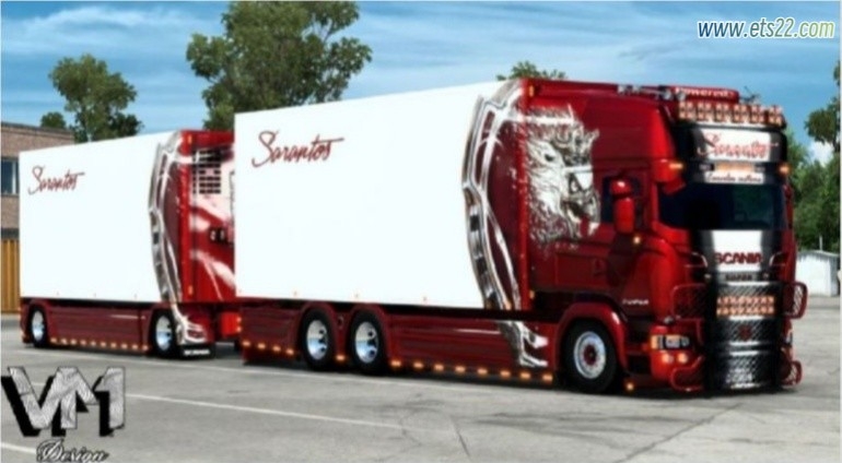 【付费泄露搬运】斯堪尼亚 R999 Sarantos + 拖车 v1.4 1.57