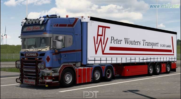 【付费模组泄露搬运】斯堪尼亚 R520 Peter Wouters + 拖车 v5.0 1.54