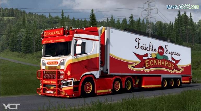 【付费模组泄露搬运】斯堪尼亚 S650 Eckhardt + 拖车 v3.0 1.54