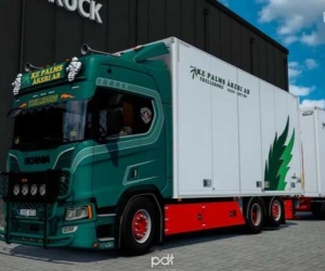 【付费模组泄露搬运】斯堪尼亚 R520 KE Palms Akeri AB + 拖车 v8.0 1.54