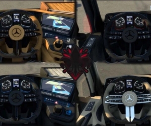 【付费模组泄露搬运】梅赛德斯-奔驰 Actros MP4 CMI 内饰套装 v1.2 1.50