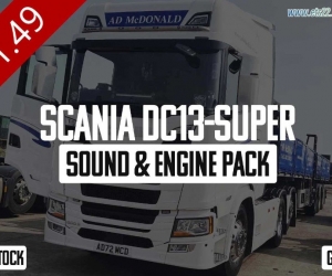 【付费模组搬运分享】斯堪尼亚 DC13-Super Sound & 发动机组 v1.49