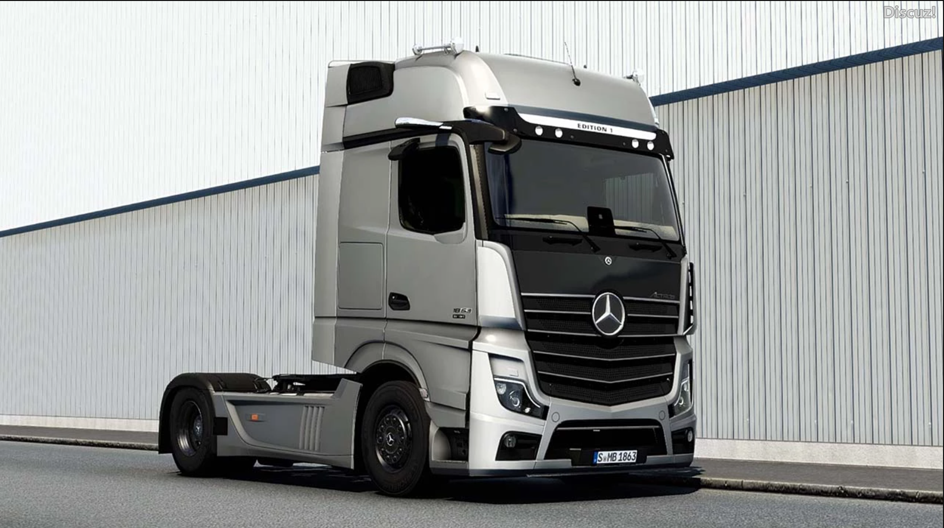 车头Mod-欧卡资源站梅赛德斯奔驰新ACTROS 2019 V1.49欧卡2mod(3)