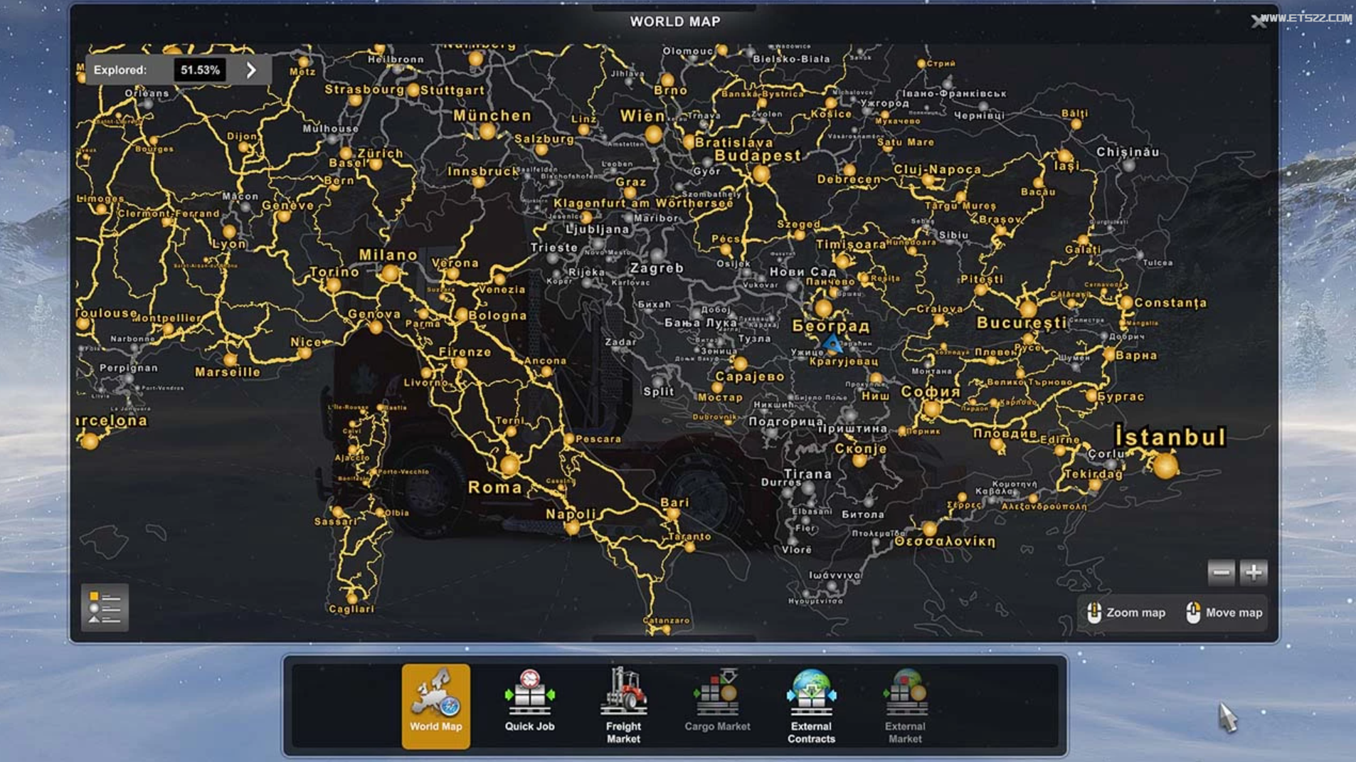 地图Mod-欧卡资源站PROMODS 2.68 & WEST BALKANS DLC 合并质量版 V1.1 1.49欧卡2mod(2)