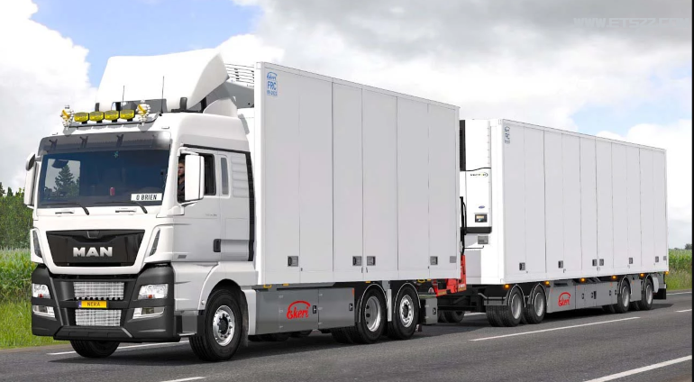 拖车Mod-欧卡资源站MAN TGX E6刚性底盘 BY KAST V1.1 1.49欧卡2mod(1)