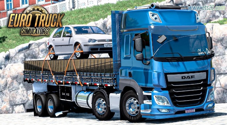 车头Mod-欧卡资源站巴西版CAMINHÃO DAF XD V1.49欧卡2mod(1)