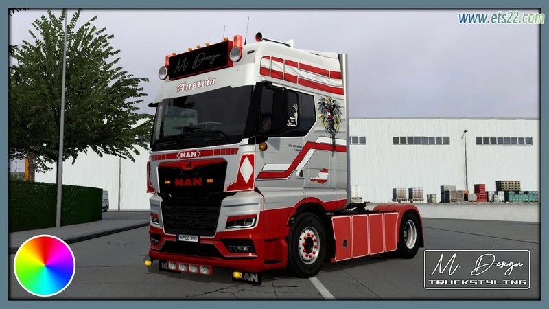 「欧卡涂装区」-欧卡资源站新版皮肤 MAN TGX V1.0 全版本通用欧卡2mod(1)