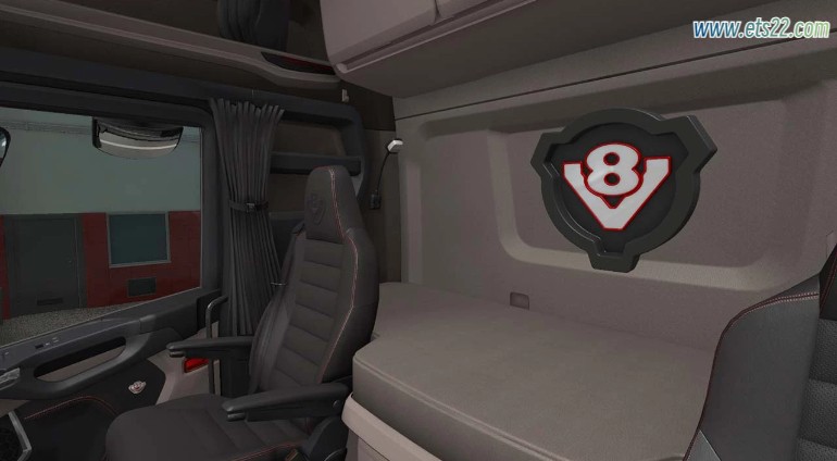 其他Mod-欧卡资源站V8 LED 灯板 SCANIA TRUCKS V1.0 1.49欧卡2mod(1)