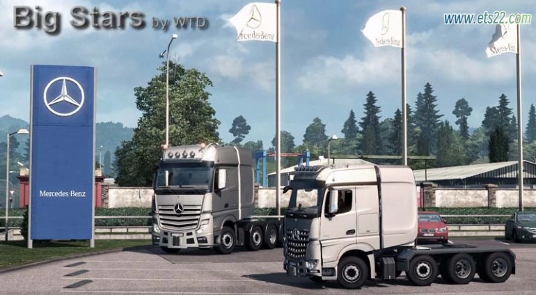 车头Mod-欧卡资源站BIG STARS - ACTROS/AROCS SLT V1.7.5 1.50欧卡2mod(1)