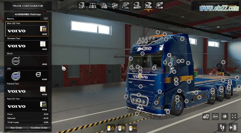 车头Mod-欧卡资源站沃尔沃FH16 2012 MEGA MOD BY RPIE v1.50欧卡2mod(2)
