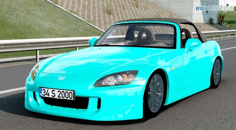 小车客车-欧卡资源站本田 S2000 绿松石蓝 v1.0 1.50欧卡2mod(1)