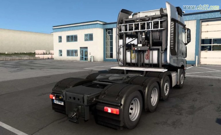 车头Mod-欧卡资源站梅赛德斯-奔驰 ACTROS 4163 SLT 8X4 2013 v1.0 1.50欧卡2mod(3)