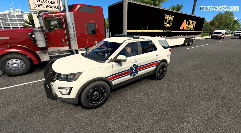 「美卡Mod区」-欧卡资源站[美卡mod]ATS 应急车辆包 v1.3 1.50欧卡2mod(1)