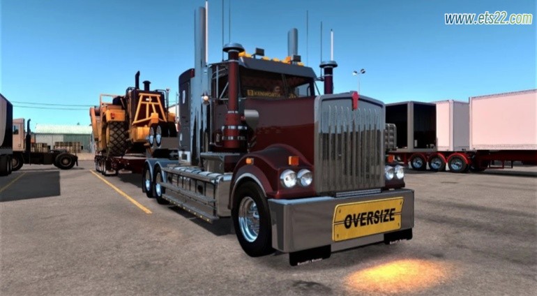 车头Mod-欧卡资源站[美卡mod] 肯沃斯 T909 v5.8 1.50欧卡2mod(1)