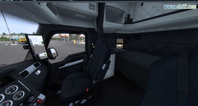 改装部件-欧卡资源站[美卡mod] NEW KW T680 新内饰选项 1.50欧卡2mod(2)