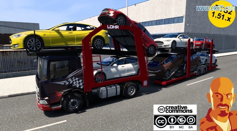 车头Mod-欧卡资源站DAF XD 汽车运输车 +汽车运输车拖车  1.51欧卡2mod(2)