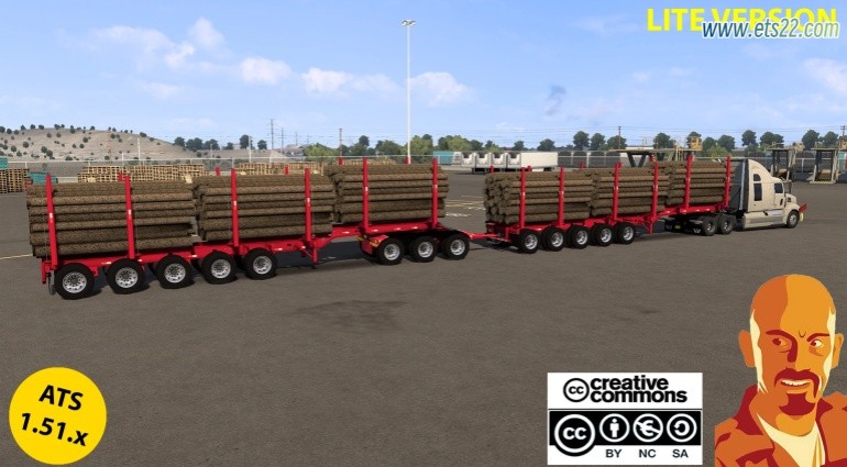 车头Mod-欧卡资源站[美卡mod] 北极伐木拖车 v6.3 ATS 1.51欧卡2mod(1)