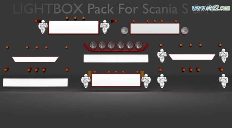 「付费模组泄露搬运」-欧卡资源站【付费模组泄露搬运】Scania NG S/R Lightbox 灯箱 v2.0 1.53欧卡2mod(1)