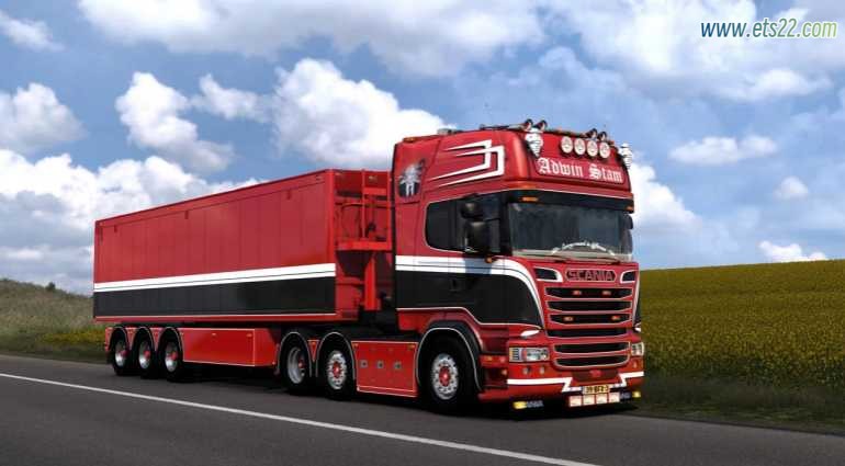 车头Mod-欧卡资源站斯堪尼亚 R580 Adwin Stam + 拖车 v7.1 1.54欧卡2mod(1)