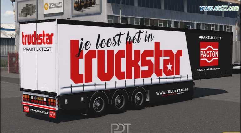 「付费模组泄露搬运」-欧卡资源站【付费模组泄露搬运】Pacton Truckstar 拖车 v8.0 1.54欧卡2mod(1)
