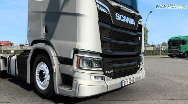 「资源站福利区」-欧卡资源站【SVIP会员专属福利】Scania Nextgen 40 毫米短保险杠 1.55欧卡2mod(1)
