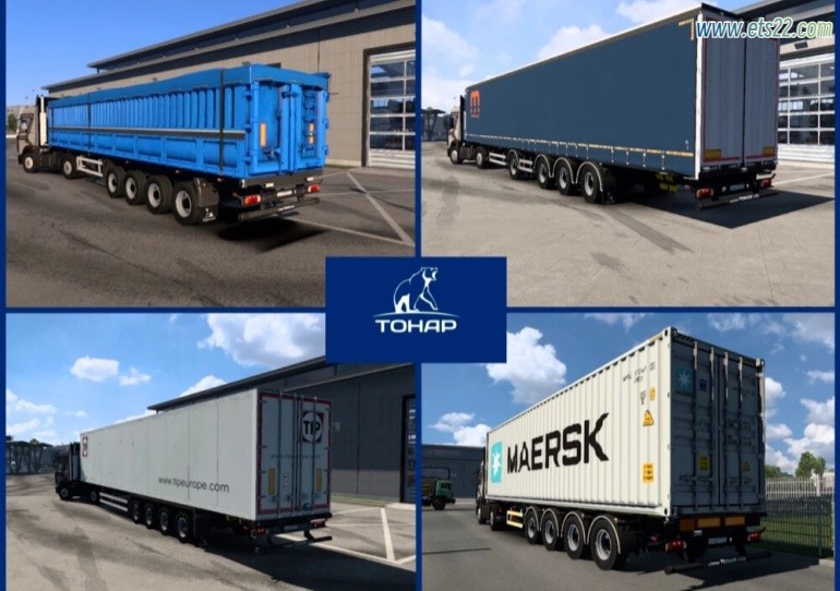 拖车Mod-欧卡资源站Tonar Pack 1.57欧卡2mod(1)