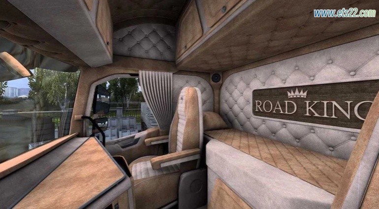 内饰Mod-欧卡资源站replyreload += ',' + 216922;内乱饰：沃我沃FH 16 ROAD KING for ETS2共同SCS沃我沃及其他www.ets22.com(2)